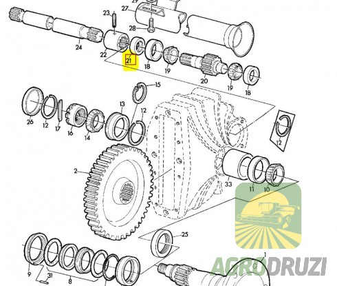 Сальник 38.1x53.975x10 SKF трансмісії JD AH81622