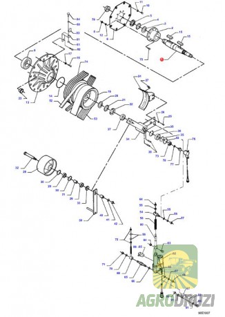Вал контрприводу Massey Ferguson D28780771