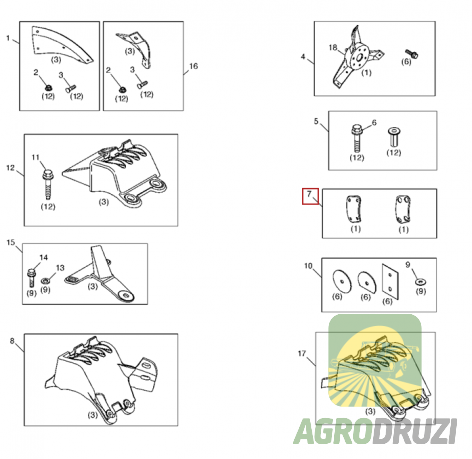 Бич палець ротора John Deere AH209452