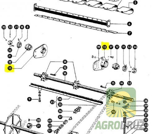 Корпус підшипника похилого транспортера CLAAS 651363