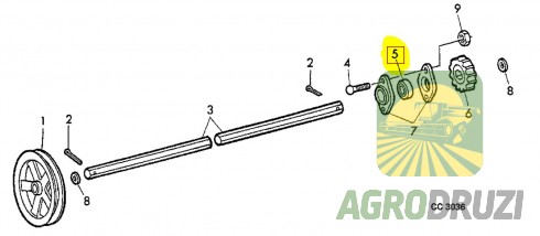 Підшипник шестигранний 205KRRB-AH02-JHB JD9260