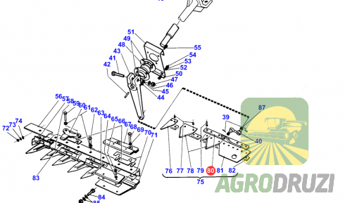 Головка коси Massey Ferguson SR083088