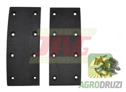 Гальмівні накладки (пара) 50x125mm + заклепки Claas 685361