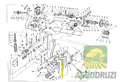 Палець зуб клик граблин поршня Sipma 2024-060-109