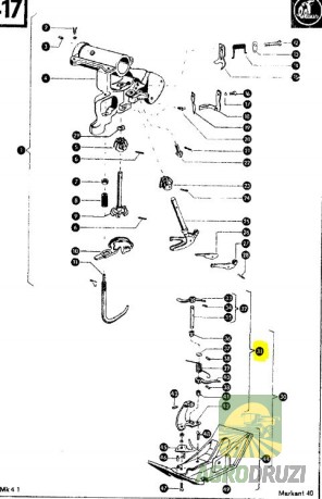 Вертоліт в’язального апарату (старий тип)  CLAAS 000046