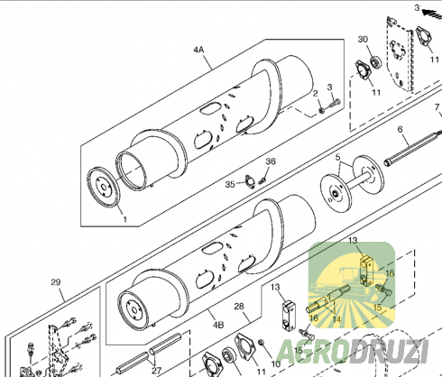 Глазок пальця шнека John Deere H179000