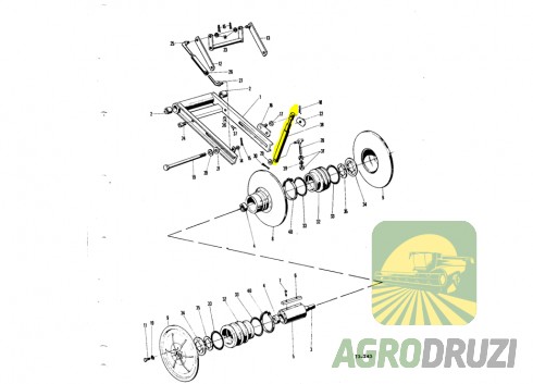 Циліндр ходового варіатора Massey Ferguson 1748000M93