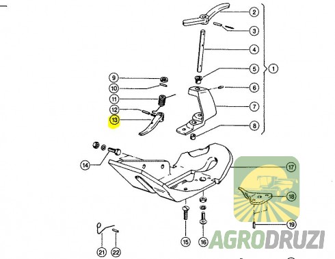 Направляюча шнурка  Claas 000015