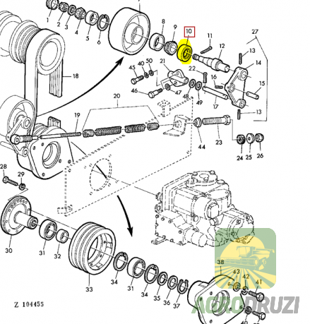 Сальник 43x59x13mm John Deere AZ12215