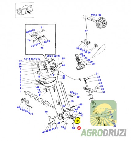 Зірочка колосового елеватору Sampo/MF SR637713