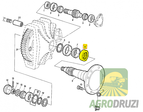 Сальник бортової 95x136x18mm John Deere AH12089