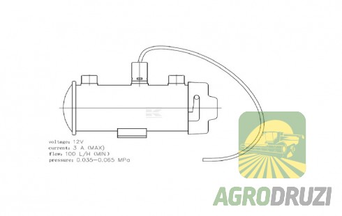 Помпа (насос) підкачки палива електрична JOHN DEERE AR67543