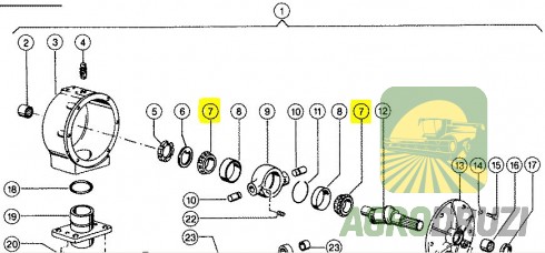 Підшипник роликовий конічний TIMKEN CLAAS 215381