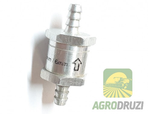 Клапан для палива зворотний допоміжний під шланг 6мм