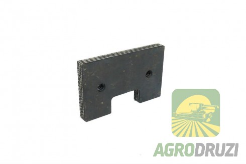 Лопатка гумова скребок елеватора Volvo 95x59x10mm