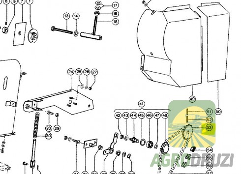 Зірочка Z20 fi25mm Claas 605421 (на ланцюг 10A-1)