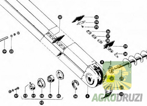 Зірочка елеватора Z7 d=35mm  CLAAS 774170