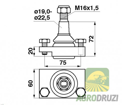 Головка коси Schumacher John Deere 420202303