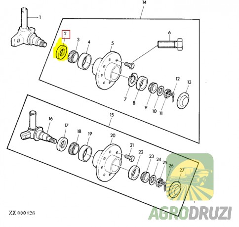 Сальник 55x80x10mm Kramp-Viton Eriks FKM John Deere AZ12020