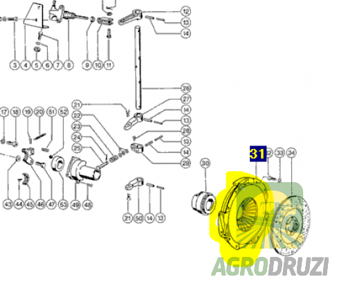 Корзина зчеплення JD, Claas 609426 KAWE