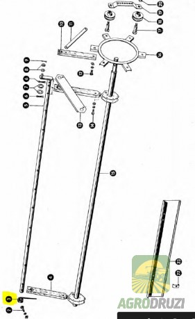 Палець пружинний мотовила L=210mm CLAAS 800021