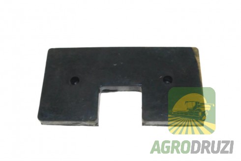 Лопатка гумова скребок елеватора 152x80x10,5mm John Deere Z52361