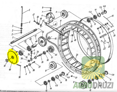 Зірочка приводу великого колеса z42 5644/54-025