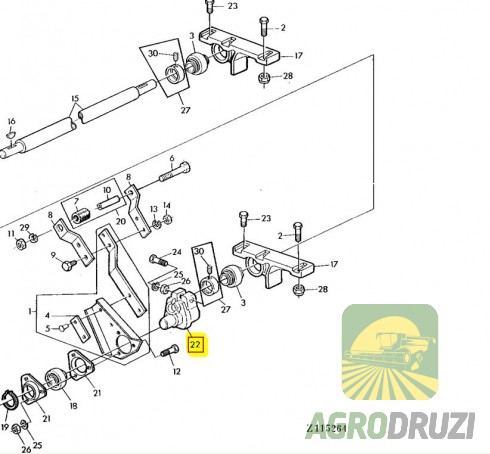 Ексцентрик решетного стану John Deere Z11696