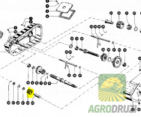 Шестерня коробки передач Z16 (JAG) Claas 635033