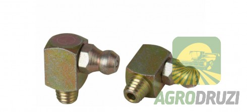 Прес-маслянка масльонка тавотниця 90° M6x1 цинк жовтий