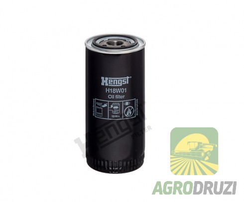 Фільтр масляний Hengst, гідравліки H18W01
