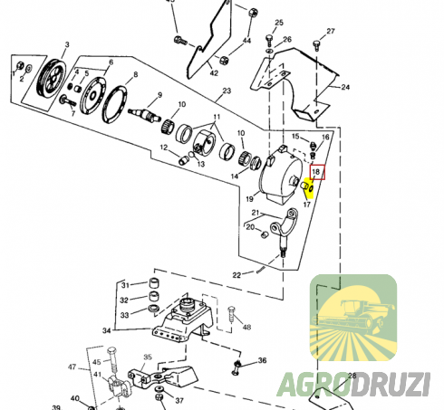 Сальник ущільнення JAG 22x32mm John Deere AE53175