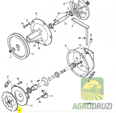 Диск зчеплення Tarmo John Deere AH64100