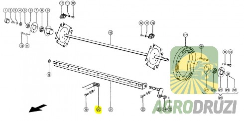 Пружина підбирача CLAAS  821421