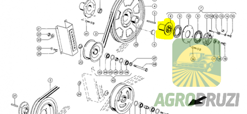 Корпус ступиця муфти перевантаження жатки Claas 644327