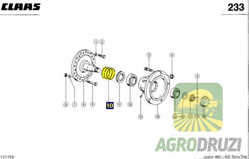 Кільця фрикційні трансмісії 215174 CLAAS ORIGINAL