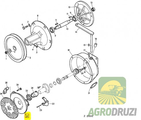 Корзина зчеплення Tarmo John Deere AH65440