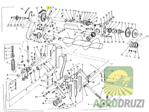 Зірочка верхня приводу шнека Z36 (аналог)