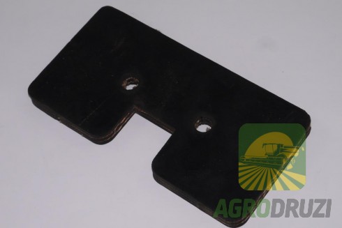 Лопатка гумова скребок елеватора (отвір 8мм) John Deere Z20781