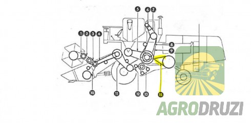 Ремінь грохота 25x3981 La Continental Claas Matador 623252