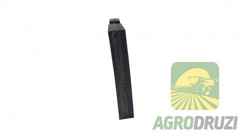 Лопатка гумова скребок елеватора 80x150mm (між центрами 54мм) John Deere Z38509