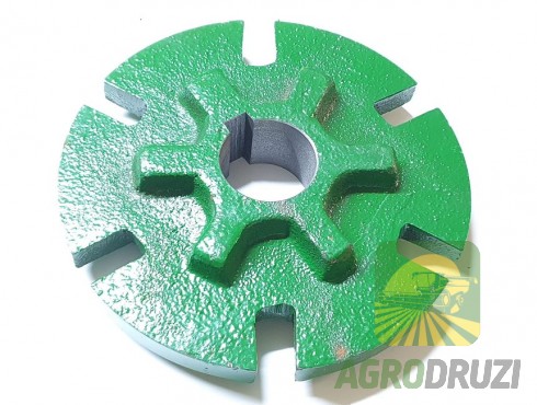 Ступиця муфти перевантаження шнека d=35mm, 6 ребер (жатки 900-х серій) John Deere Z10774