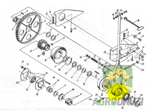 Корпус обойма біля шестерні вигрузки 5644/73-011