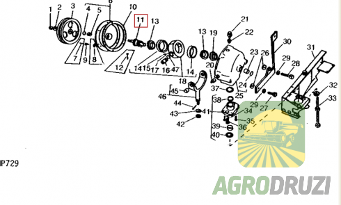 Вал ексцентричний John Deere E60128