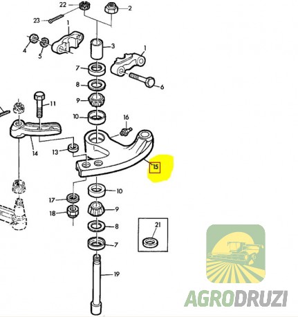 Балансир коси жатки Tarmo John Deere Z11232