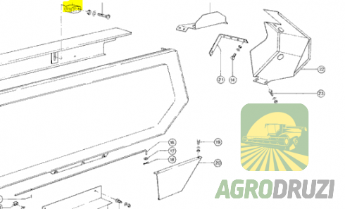 Натяжна дерев’яна колодка Claas 619251