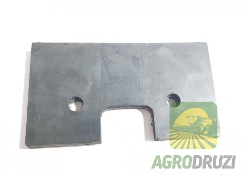 Лопатка гумова скребок елеватора International 321 (118x65x8mm) 790054R91